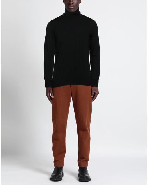 Alpha Studio Rollkragenpullover in Black für Herren