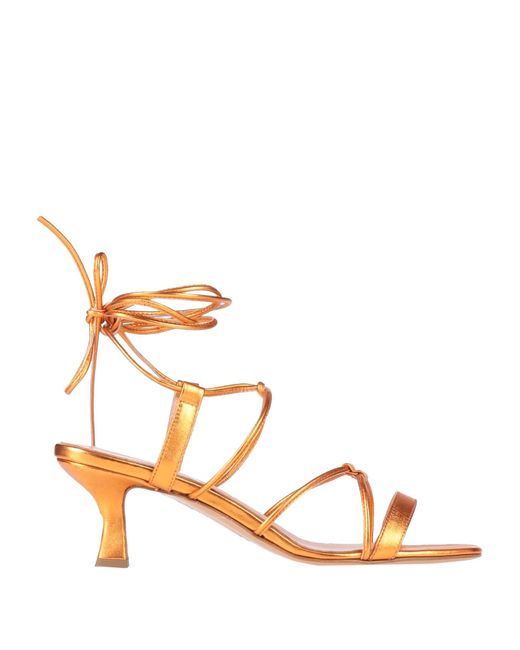 Anna F. Orange Sandals