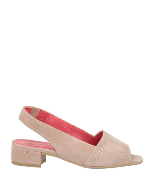 Pas De Rouge Pink Sandals Leather