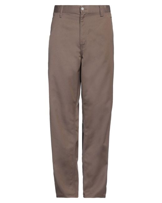 Carhartt Brown Pants Polyester, Cotton for men