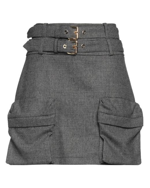 Pinko Gray Mini Skirt