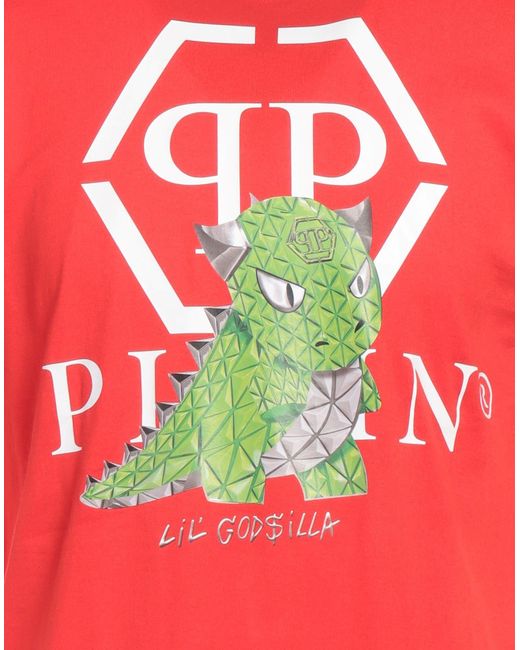 Philipp Plein Red T-Shirt for men