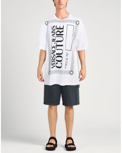 Versace Jeans Couture White T-Shirt Cotton for men