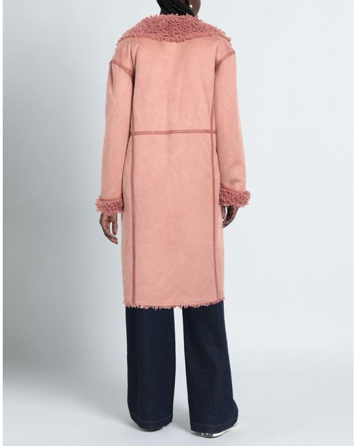 Twinset Pink Shearling- & Kunstfell