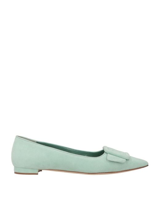 Manolo Blahnik Green Ballerina