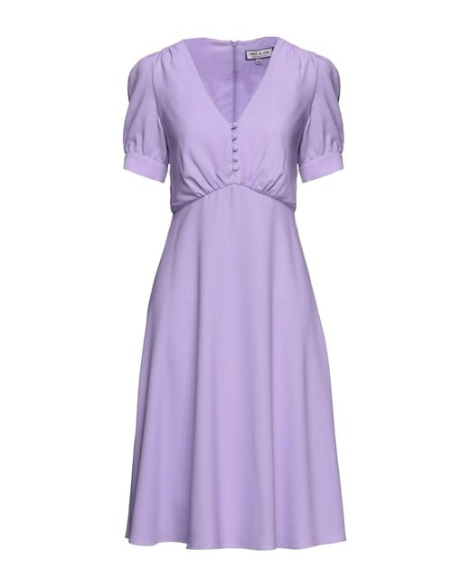 Paul & Joe Purple Midi Dress Polyester