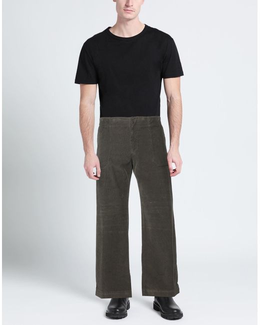 Incotex Gray Military Pants Cotton, Elastane