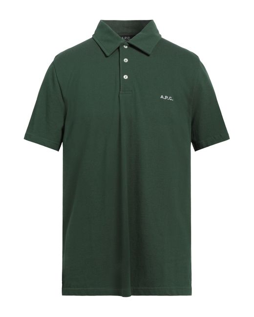 Polo A.P.C. de hombre de color Green