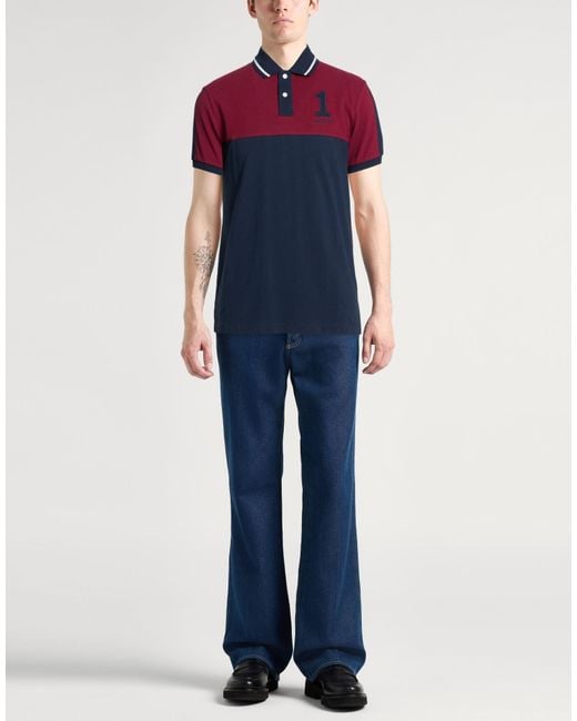 Polo Hackett de hombre de color Red
