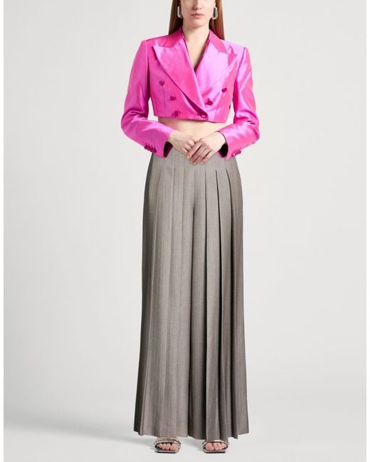 Alberta Ferretti Gray Pants Virgin Wool