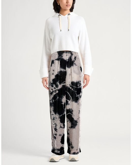 8pm Black Pants Viscose, Polyamide