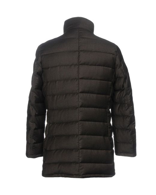 Moorer Black Puffer Virgin Wool, Cashmere for men