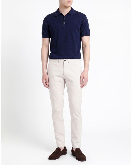 Department 5 White Light Pants Cotton, Modal, Elastane for men