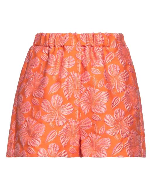 MSGM Orange Shorts & Bermuda Shorts