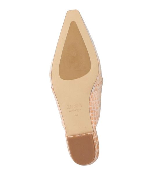 Zinda White Mules & Clogs