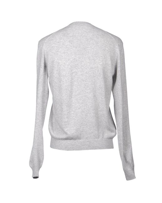 Ballantyne Gray Cashmere Sweater for men