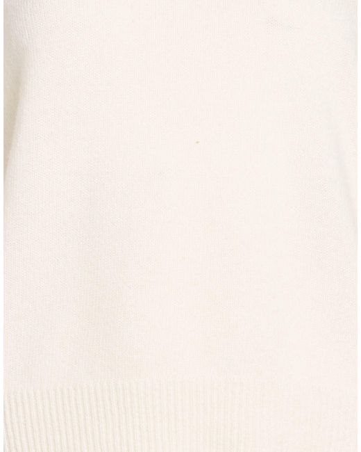 Jucca White Cream Turtleneck Wool, Polyamide, Polyester
