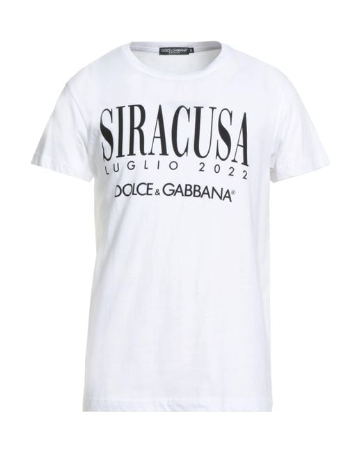 Dolce & Gabbana White T-Shirt Cotton for men