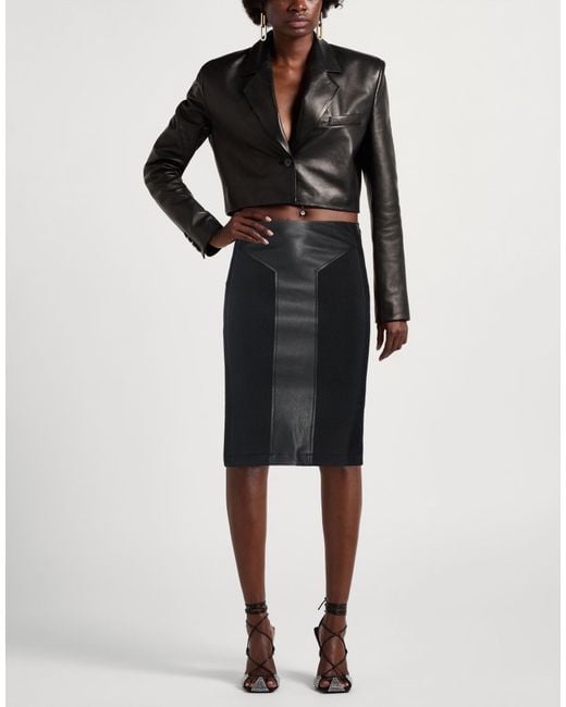 Patrizia Pepe Black Midi Skirts