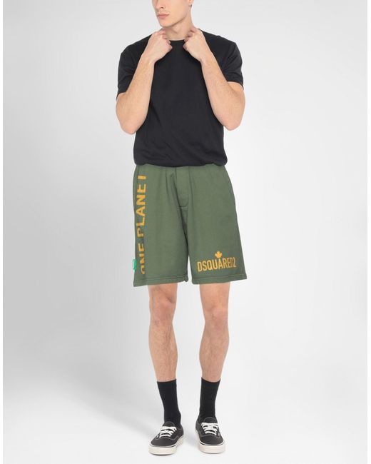 DSquared² Green Shorts & Bermuda Shorts for men