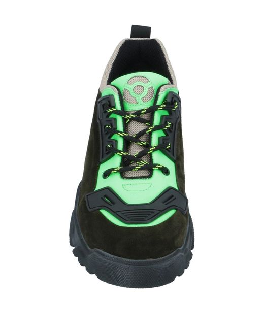 RZ STUDIO X NOOVA Green Sneakers Textile Fibers, Soft Leather for men