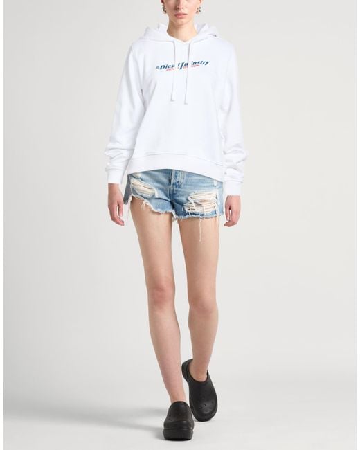 DIESEL White Sweatshirts