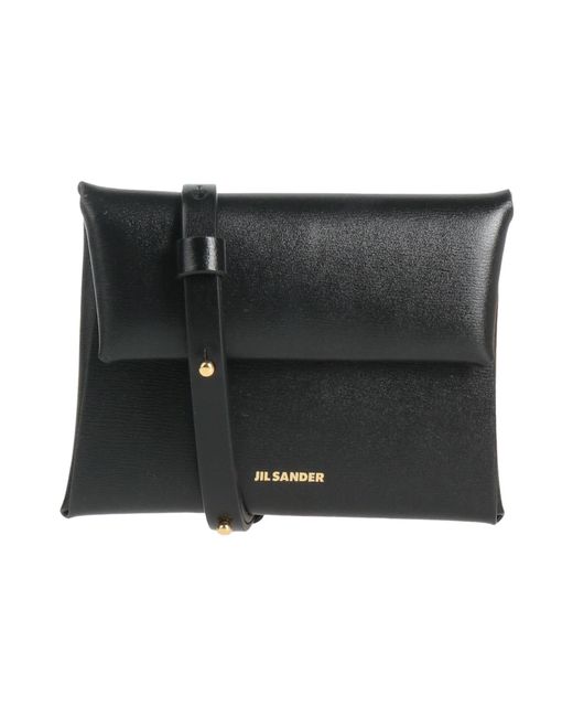 Jil Sander Black Cross-Body Bag Ovine Leather