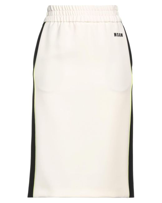 MSGM Natural Midi Skirt