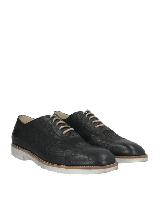 Dolce & Gabbana Black Lace-Up Shoes Calfskin for men
