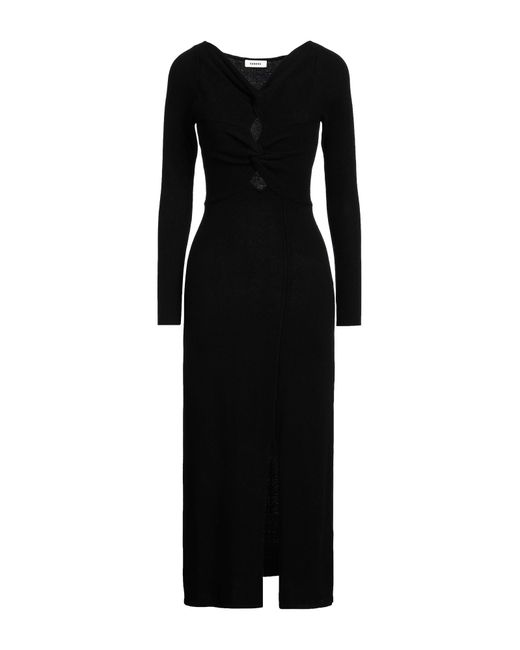 Sandro Black Midi Dress