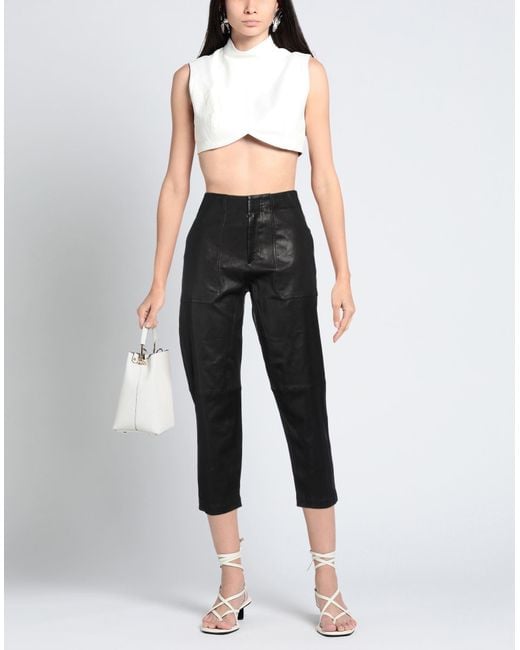 Rag & Bone Black Pants Lambskin