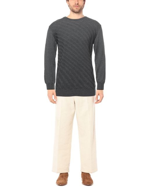 Roberto Cavalli Gray Sweater Wool for men