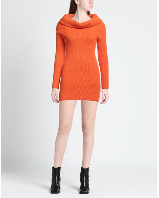 Akep Orange Mini Dress
