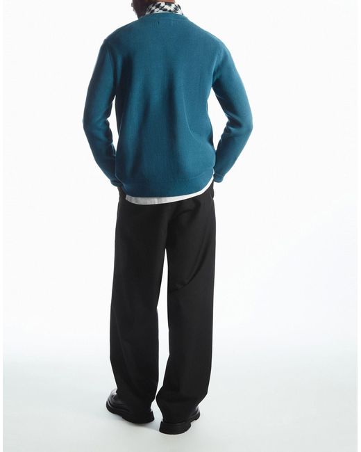 COS Blue Sweater for men