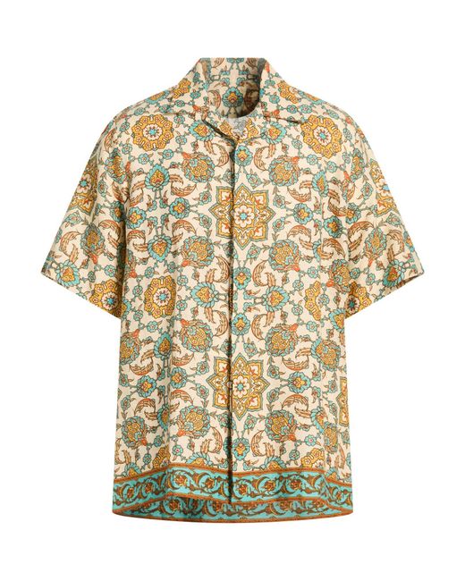 Pantamolle White Shirt Linen for men
