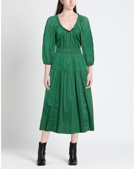The Great Midi Dress in Green | Lyst