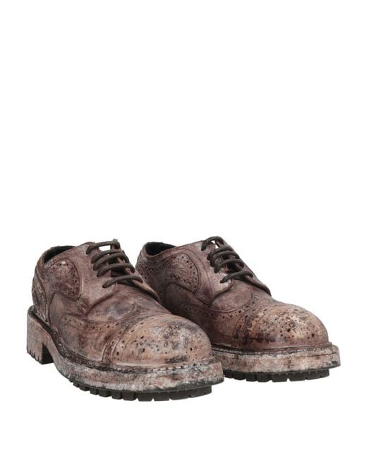 Dolce & Gabbana Brown Lace-up Shoes for men