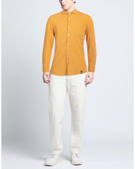 Camisa Drumohr de hombre de color Yellow