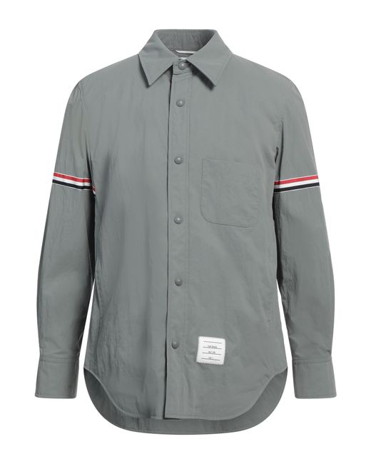 Thom Browne Gray Shirt Nylon, Polyester for men