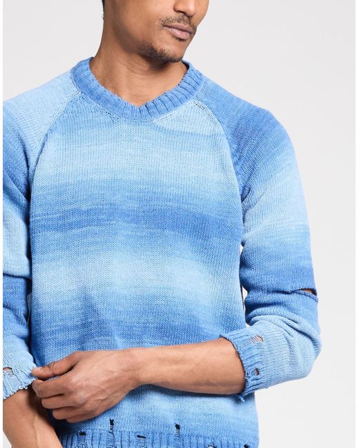A PAPER KID Blue Jumper for men