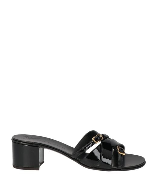 Giuseppe Zanotti Black Sandals Leather
