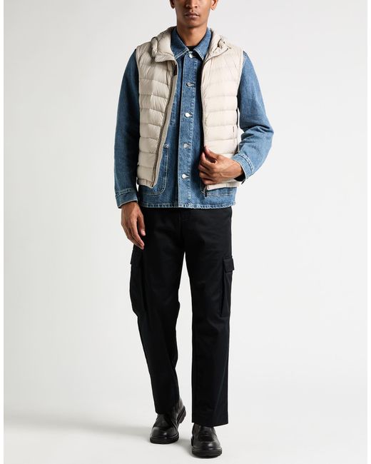 Moorer White Vest Polyamide, Polyurethane for men