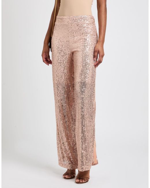 Violanti Pink Pants Polyester, Elastane