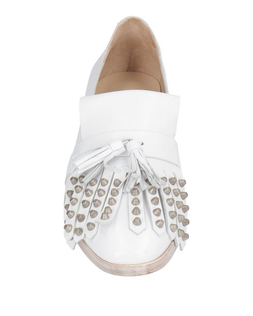 Ras White Loafers Leather