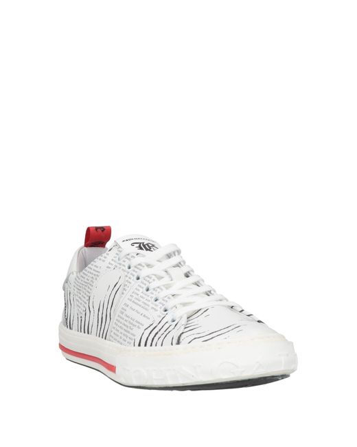 Sneakers di John Galliano in White