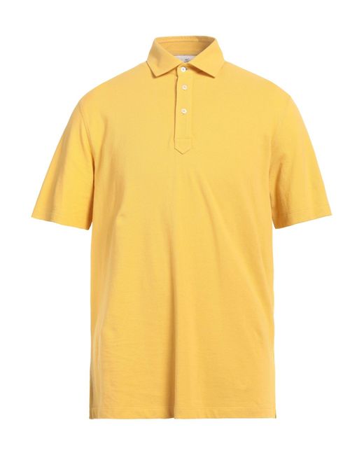 Brunello Cucinelli Yellow Polo Shirt for men