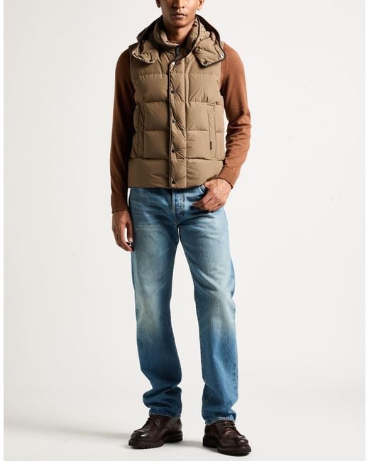 Moorer Brown Vest Polyester for men