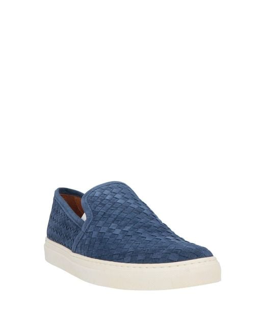 Piumi Blue Sneakers Leather for men