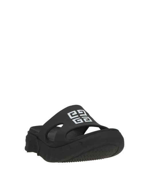 Givenchy Black Marshmallow Logo Rubber Slides for men