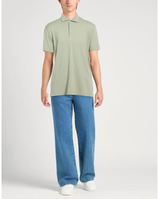 Altea Green Polo Shirt Cotton, Elastane for men
